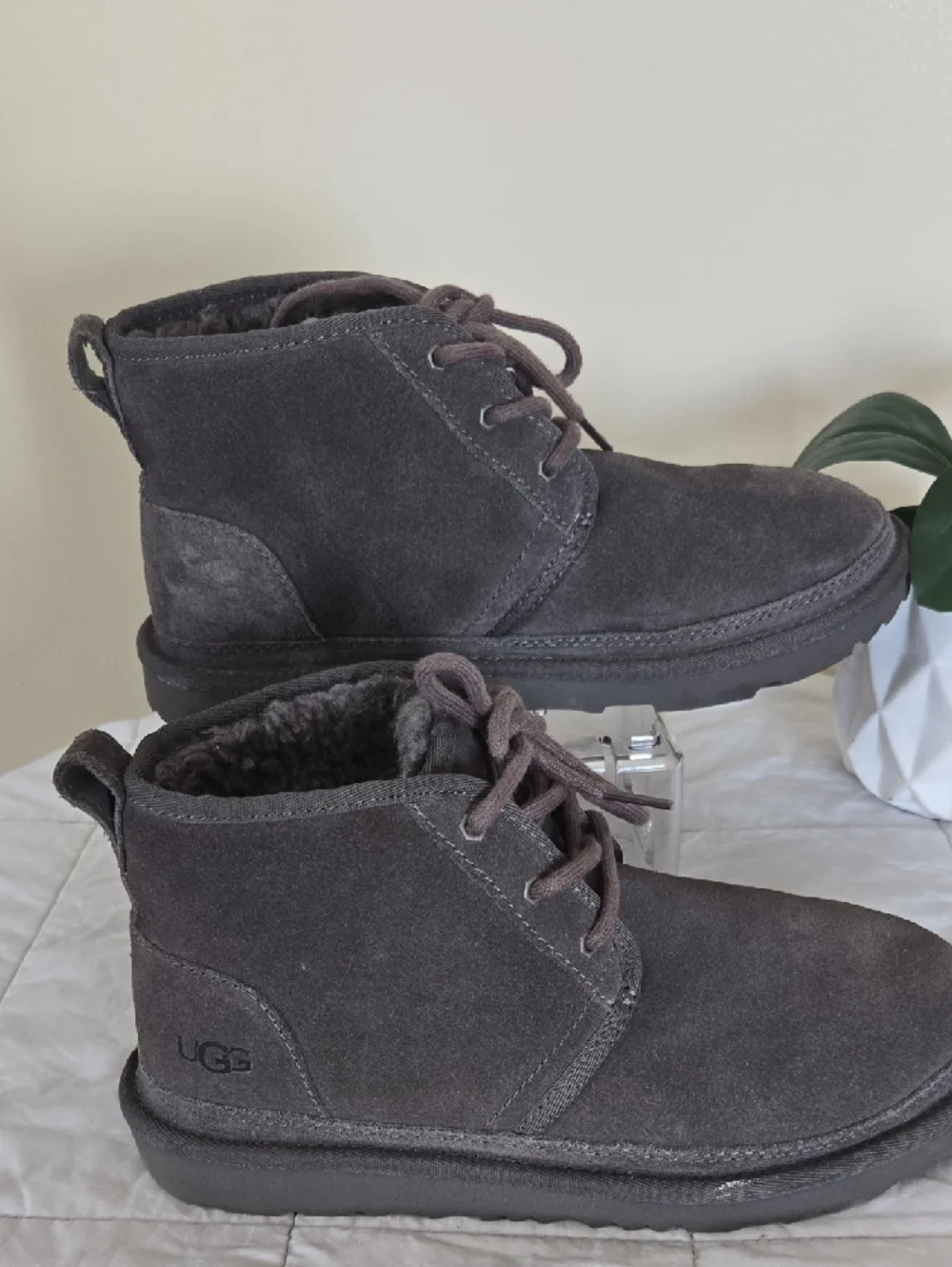UGG Neumel Charcoal Gray Boots Big Boy 5